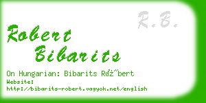 robert bibarits business card